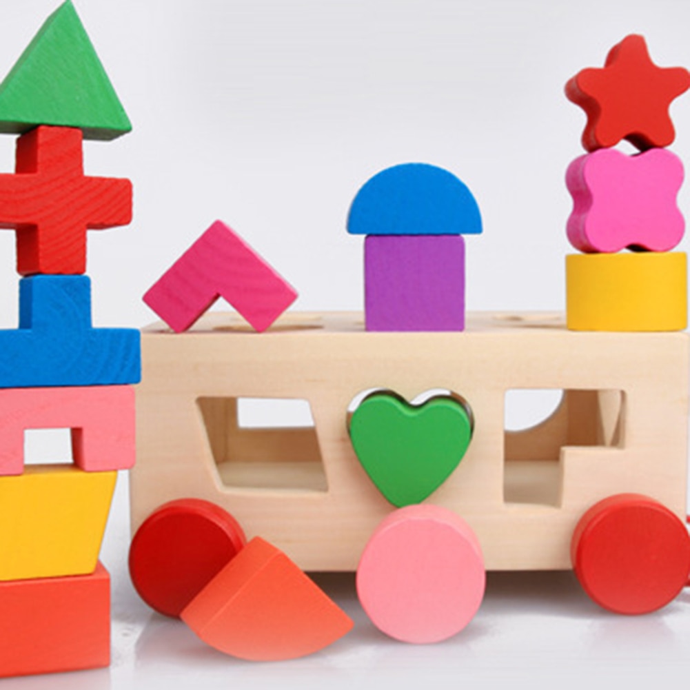 Shape Sorter Toy Wooden Blocks